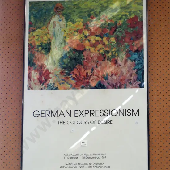 framed poster print - German expressionism exhibit