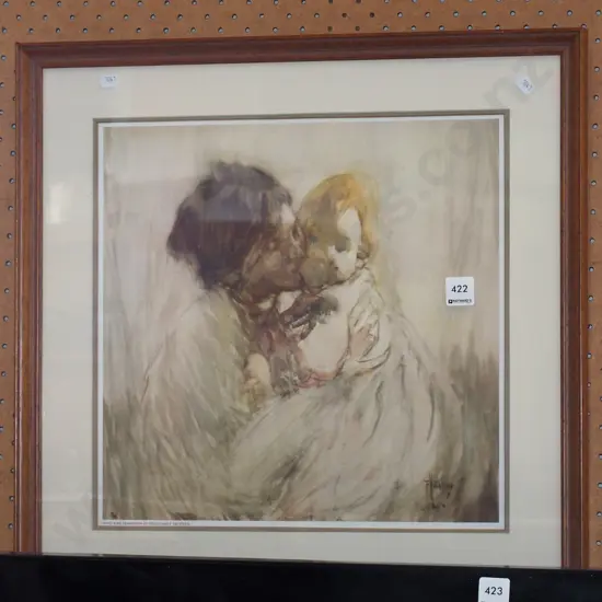 framed Frances Hodgkins print