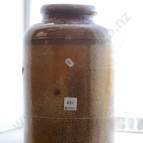 wide mouth salt glazed crock H- 310