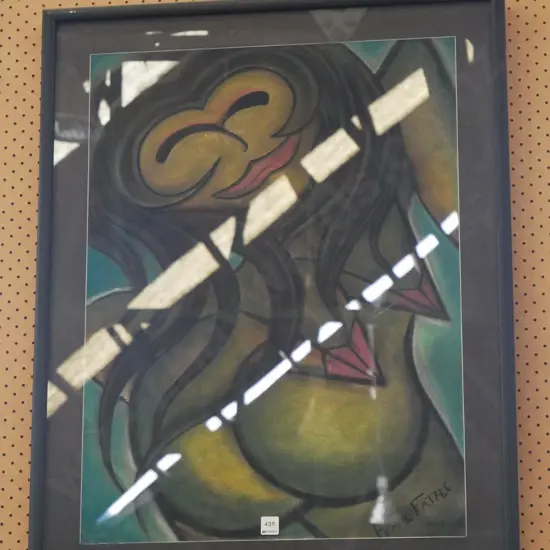 framed pastel - Femme Fatale