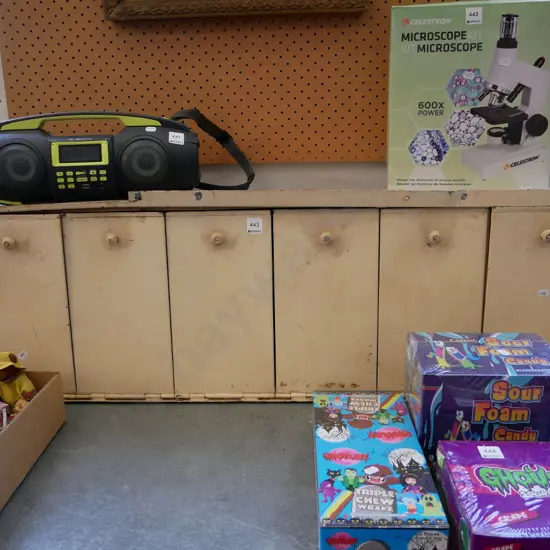 metal 6 bin pull down storage cabinet H- 350, W- 1035, D- 240