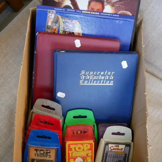  box; collector cards and albums