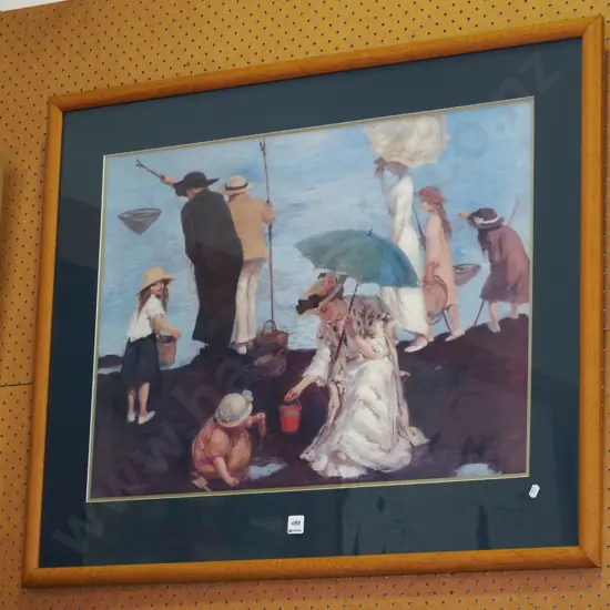 framed print - by the seashore