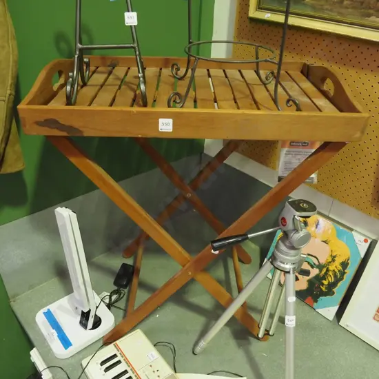 butlers tray on stand