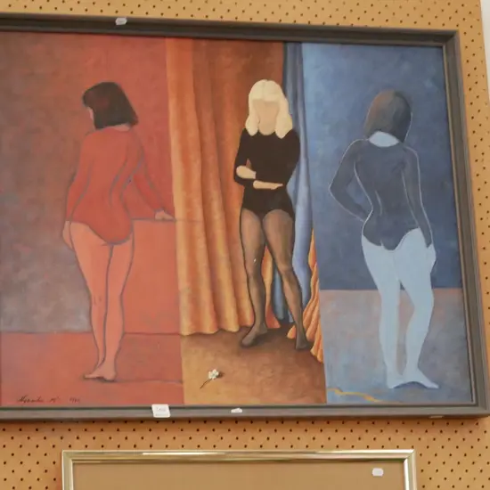 framed acrylic - dancers