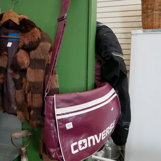 vinyl converse shoulder bag