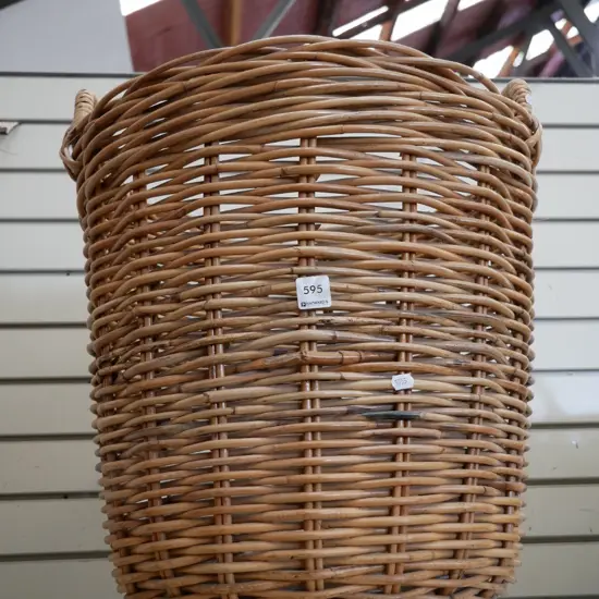 large wooden basket H- 480