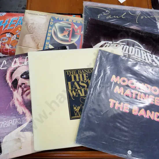 LPs The Band, Eric Clapton, Commodores etc
