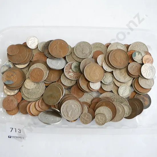 plastic tray of coins