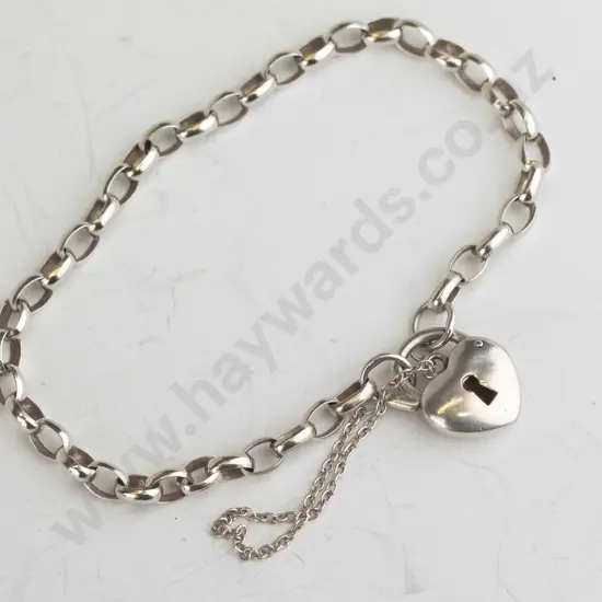 silver bracelet, no mark