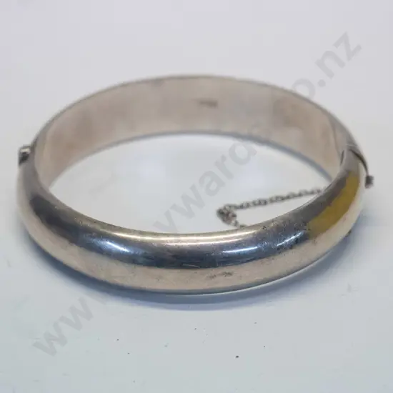 silver plain bangle stamped stg sil