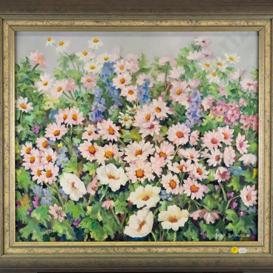 Jeane Brennan - framed oil "Springtime" H-450 W-530
