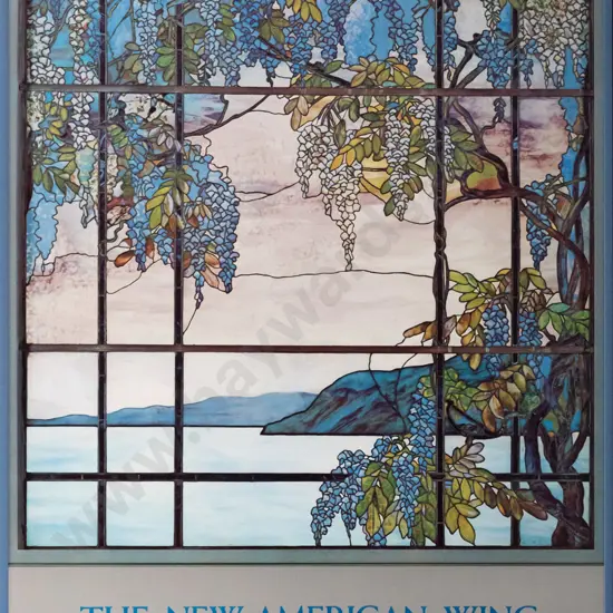 framed Metropolitan Museum of Art promotional poster H-790 W-600