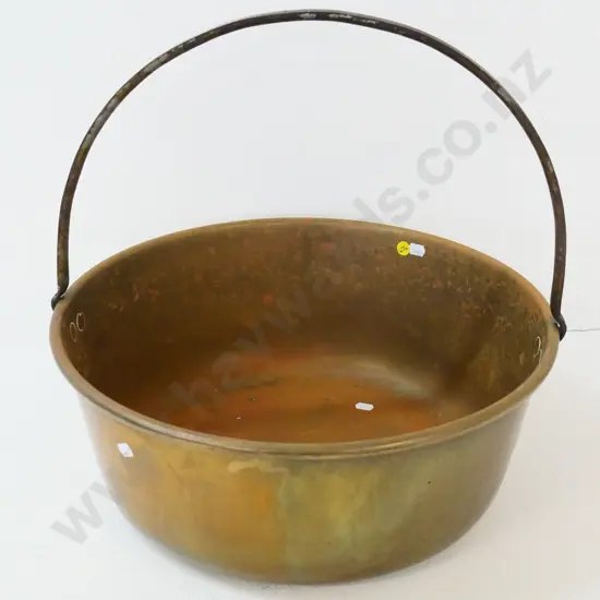 brass jam pan - Diameter 420, H-400 with handle up