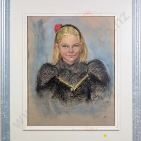 framed pastel - portrait H-500 W-390