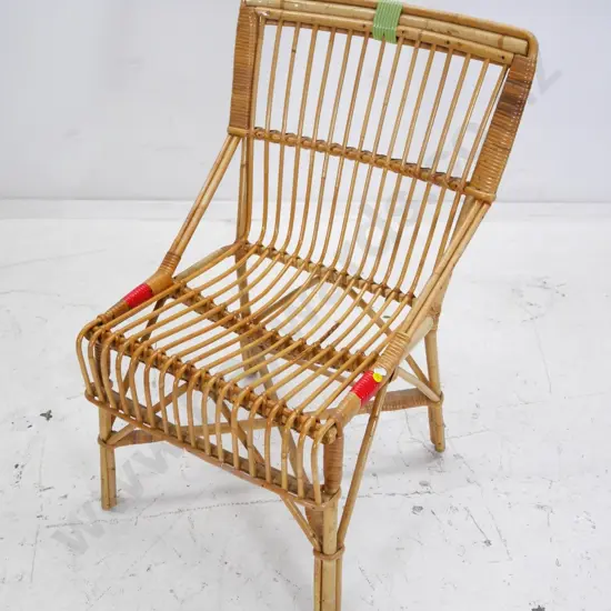 vintage cane occasional chair H760 W550 D420