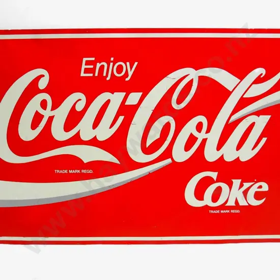 very large metal Cocal-Cola sign H-1210 W-2265
