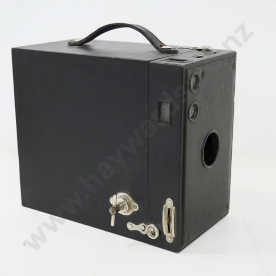 Kodak No.2-C Brownie box camera - some corrosion to film rollers 160 x 185 x 100