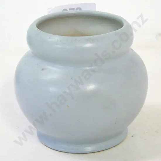 light blue (Crown Lynn?) vase No. 21-4 H-110