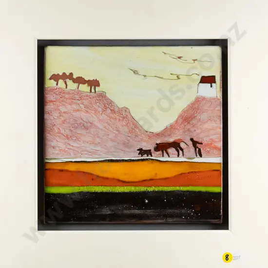 framed ceramic tile - landscape H-240 W-240