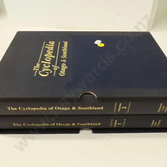 slip-cased 2-volume Cyclopedia of Otago & Southland
