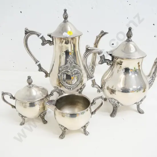 4-piece Rodd plated tea set - coffee pot H-270