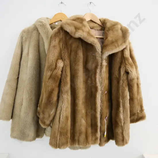 2 faux fur jackets - Dubrowsky & Joseph France and Cordera New Zealand