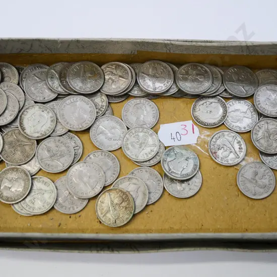 numerous qty of 3d coins - 1930s-1960s