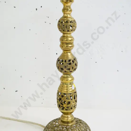 middle eastern style filigree brass table lamp base H-500 Diameter 160 at base