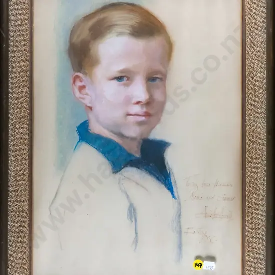 framed pastel - portrait H-430 W-280