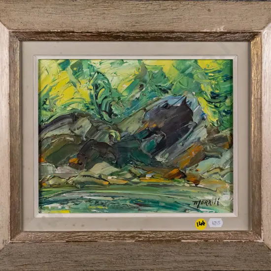 Merrill - framed oil  H-190 W-230