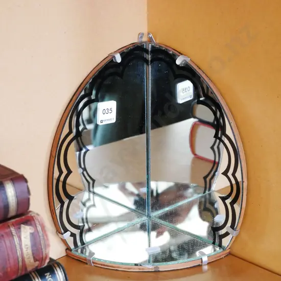 mirror glass corner shelf H-230