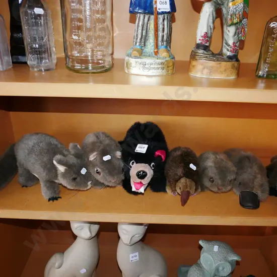 assorted Australian themed stuffed toys