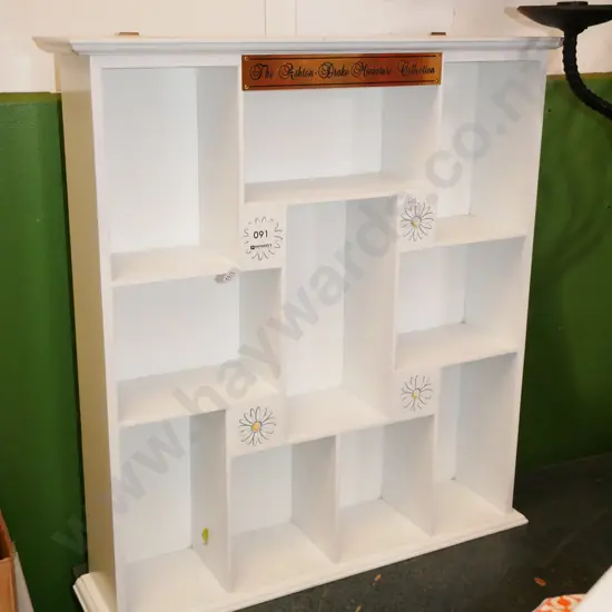 Ashton Drake miniature collection wall mounted display shelf