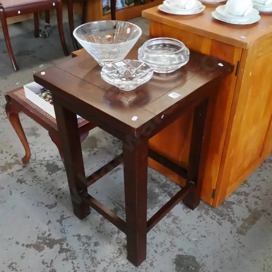 solid pine end table H-660 W-460 D-460