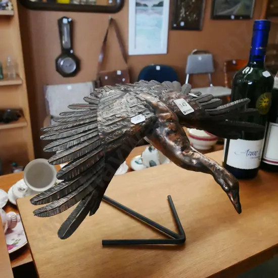 copper ornament - bird in flight H-260