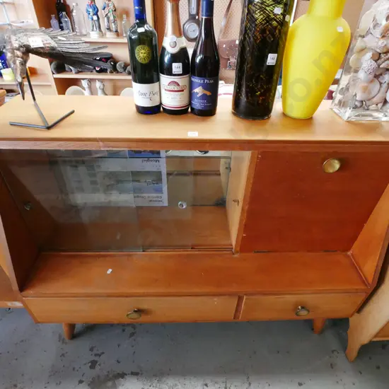 2 drawer sideboard with liquor cabinet and china cabinet H-890 W-1200 D-430