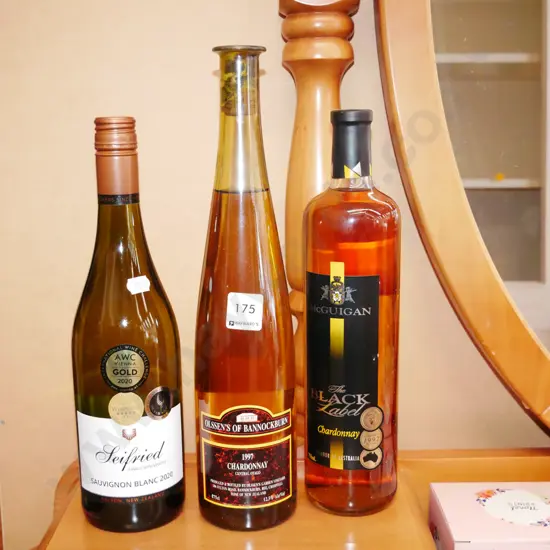 2 bottles of Chardonnay, Sauvignon Blanc