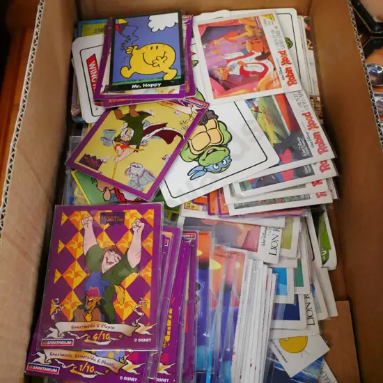 box of collector cards