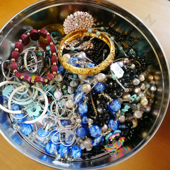 box of costume jewellery