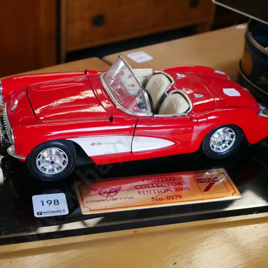 die cast scale model of a Corvette 