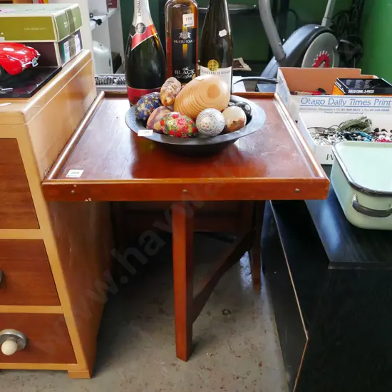 solid wood gate leg end table H-560 W-480 D-470