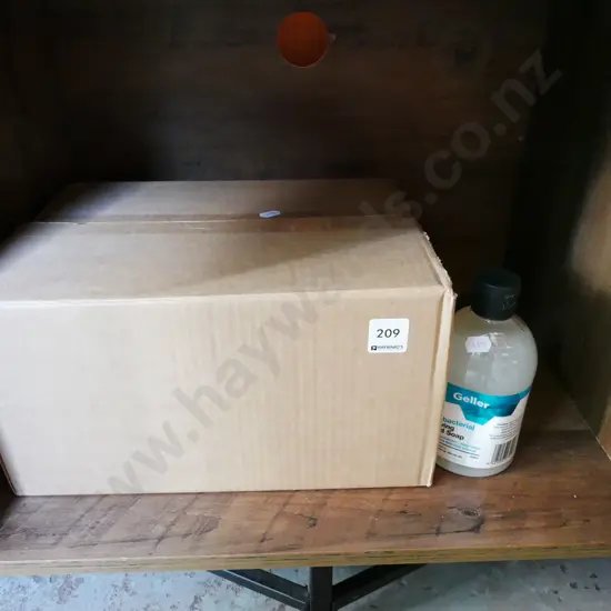 box; Geller antibacterial hand soap