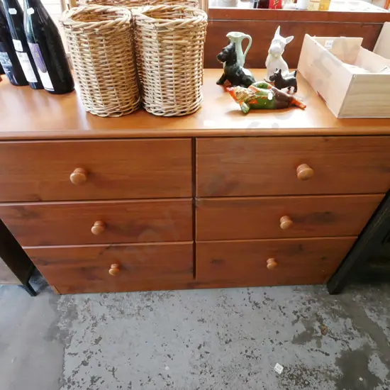 mdf faux wood veneer lowboy H-760 W-1160 D-410