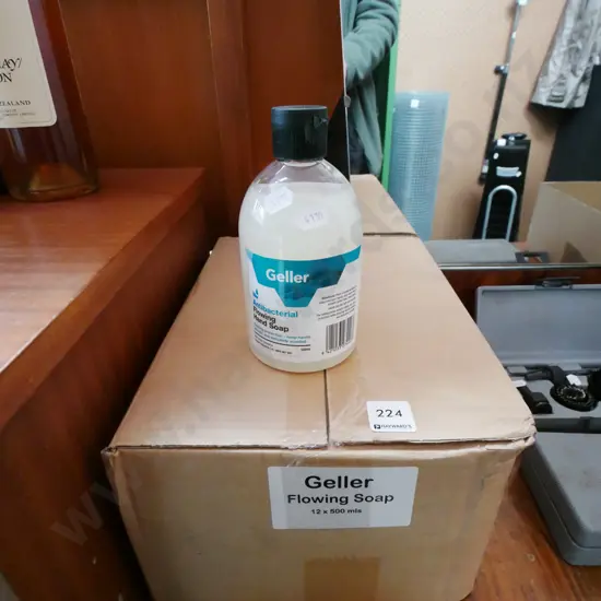 box; Geller antibacterial hand soap
