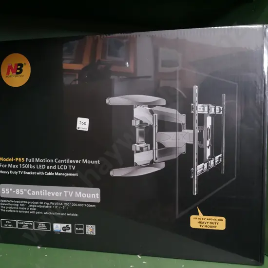 as-new boxed 55-85" TV mount