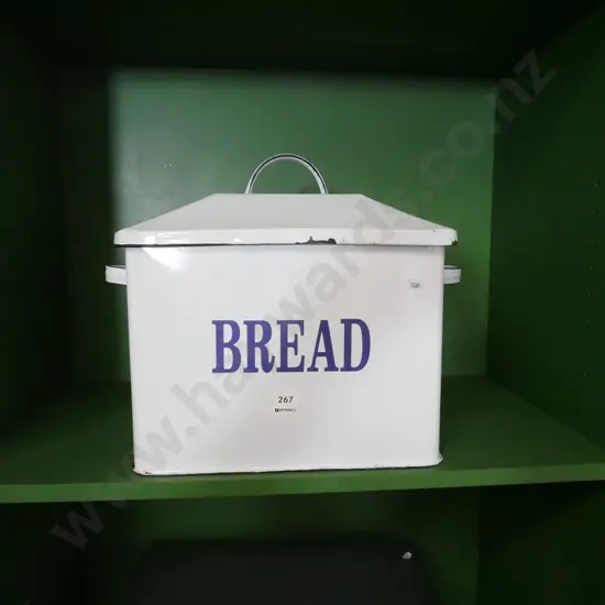 enamel breadbin
