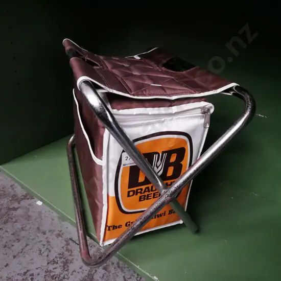 1980s DB Draught chilly bin/stool 