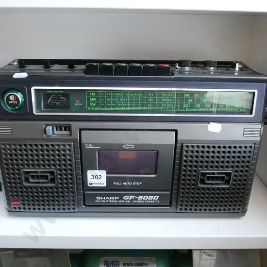 Sharp radio cassette player