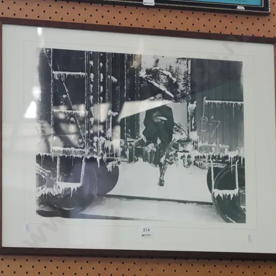 framed Buster Keaton print